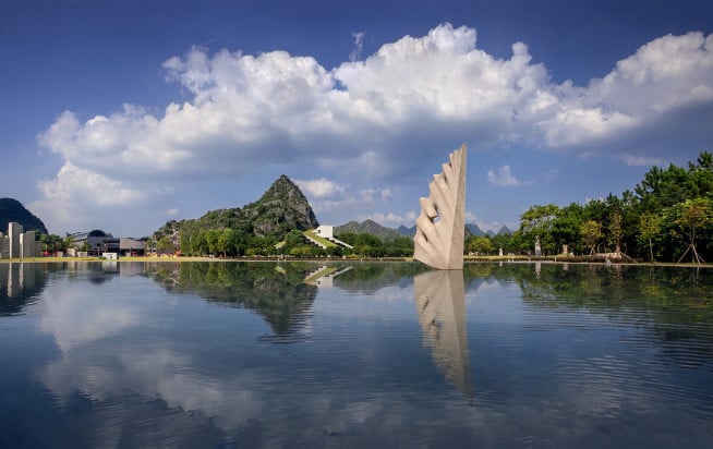 Flight on the Water- granite- Yuzi Paradise- Guilin-China