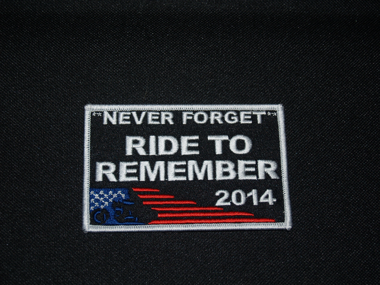 Ride to Remember 2014 Event Patch