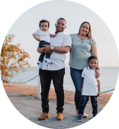 Happy female customer