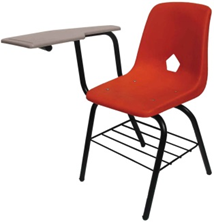 PUPITRE DE POLIPROPILENO  
                                                   
 ESTRUCTURA DE ACERO TUBULAR REDONDO DE 1” CAL.18  REFORZADO, CON PARRILLA DE 1/4. ASIENTO Y RESPALDO 
INTEGRADOS EN UNA CONCHA DE POLIPROPILENO. LA 
PALETA ES DE PANEL ART DE 16 MM. CON CANTO PVC EN COLOR NEGRO, BLANCO O TEKA.