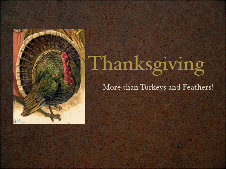 Thanksgiving is more than turkey and feathers Many Hoops