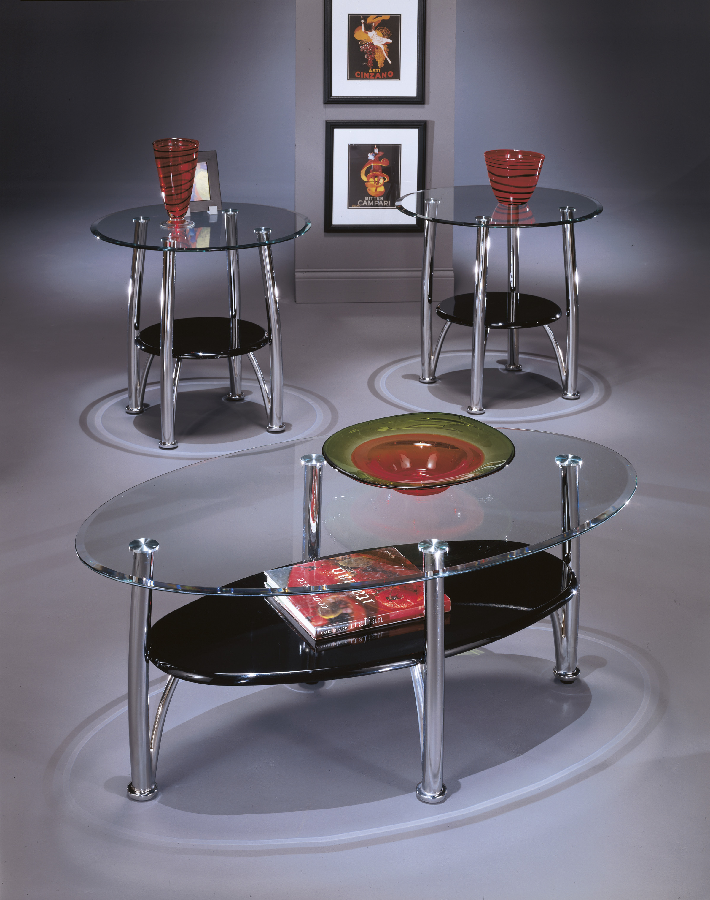Dempsey 3pc Occasional Table Set