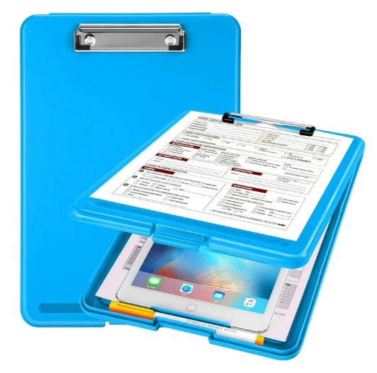 PLASTIC CLIPBOARD WITH STORAGE
9.5'' x 13.5''
48 CS PACK