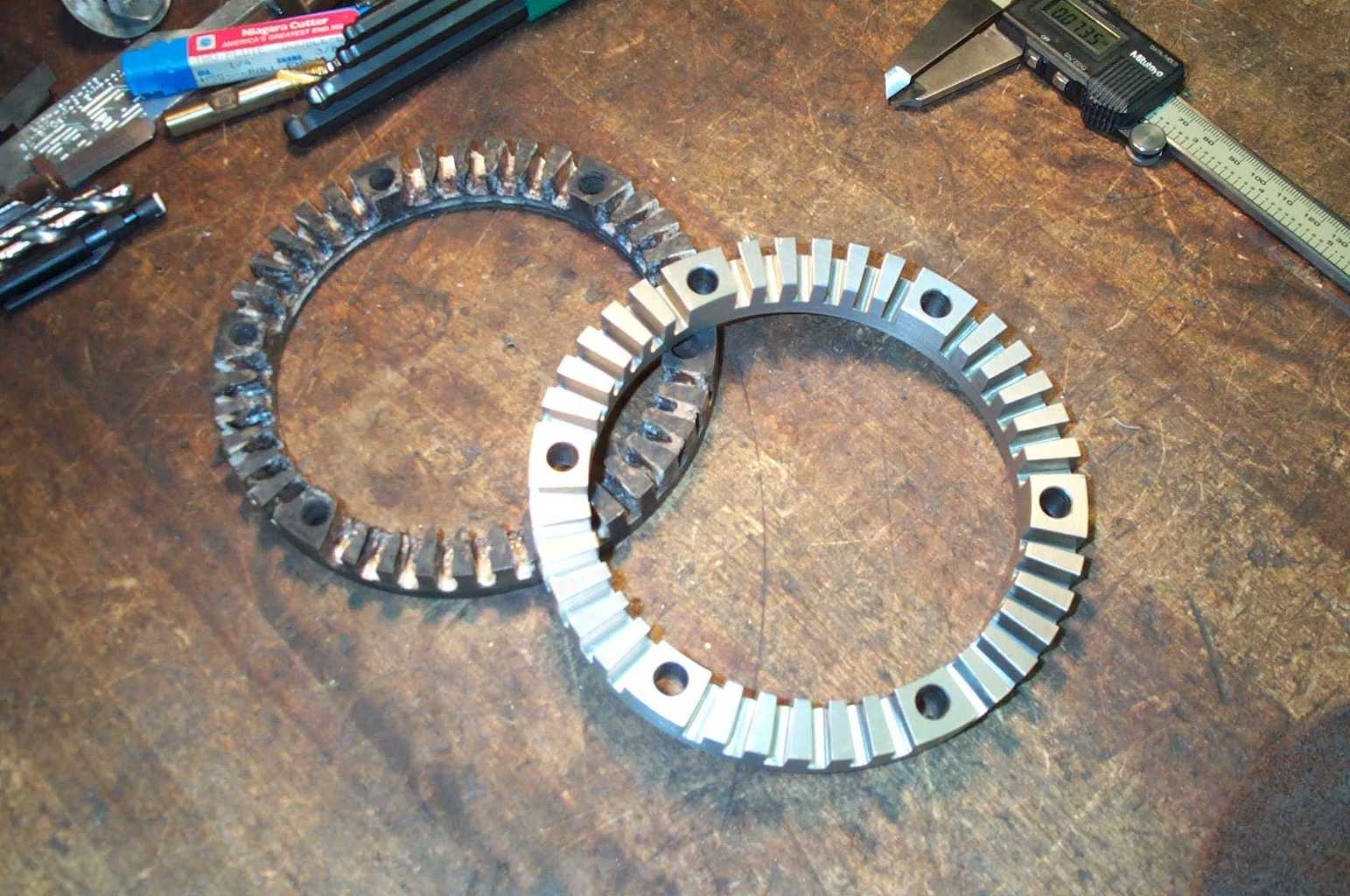 New part created using old worn out sample