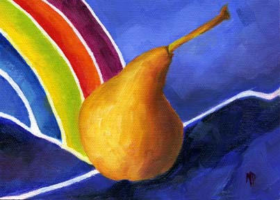 End Of The Rainbow - 5"x7" Oil on Canvas Panel