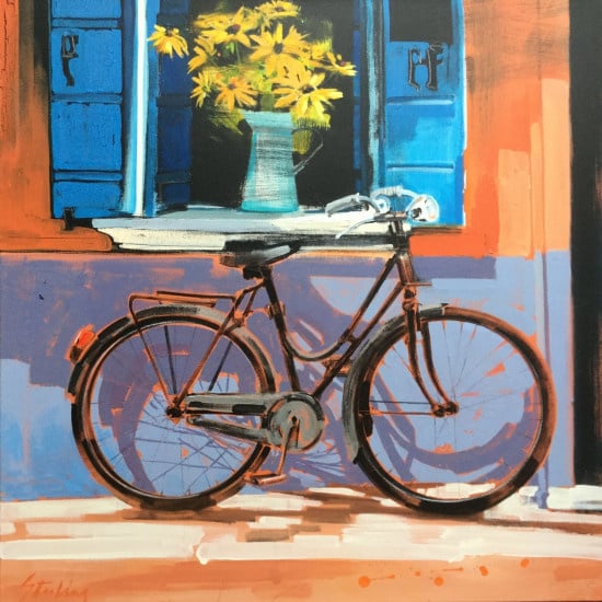 Burano bicycle
36x36 SOLD
mixed media on canvas