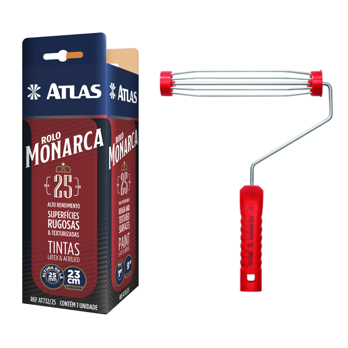 ROLO DE LÃ ALTA MONARCA
MANTA 25MM ALT X 23CM LARG
GARFO GAIOLA ATLAS