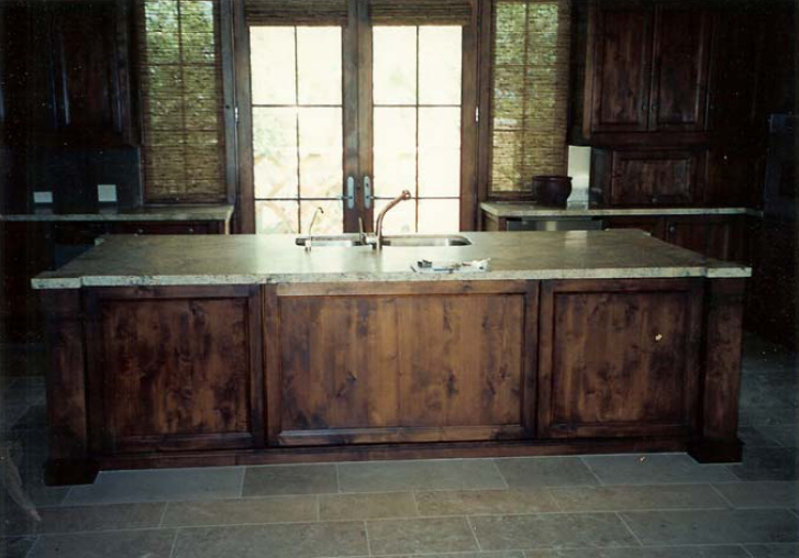 Dark Wood Kitchen