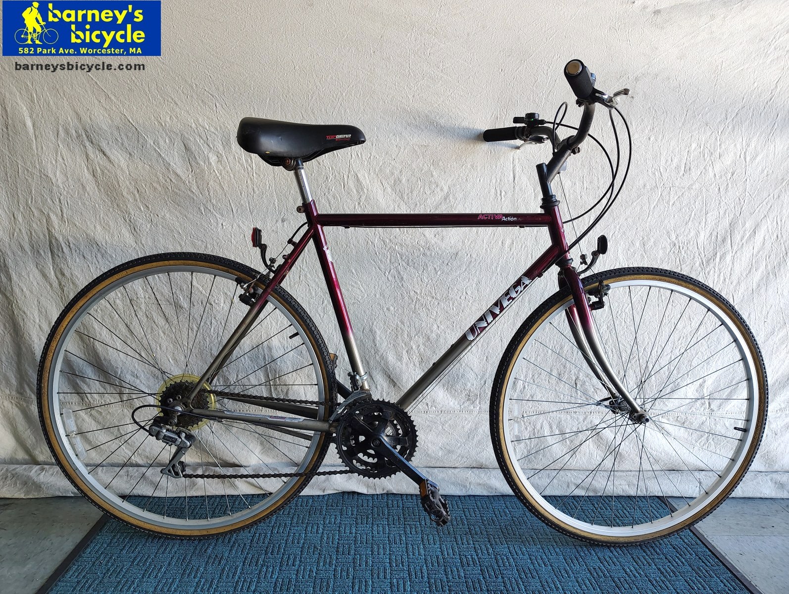 Univega Activa Action
Frame Size: 22" XL/ Rider Height: 5'11-6'2
Price: $349.00 (Professionally Tuned)
