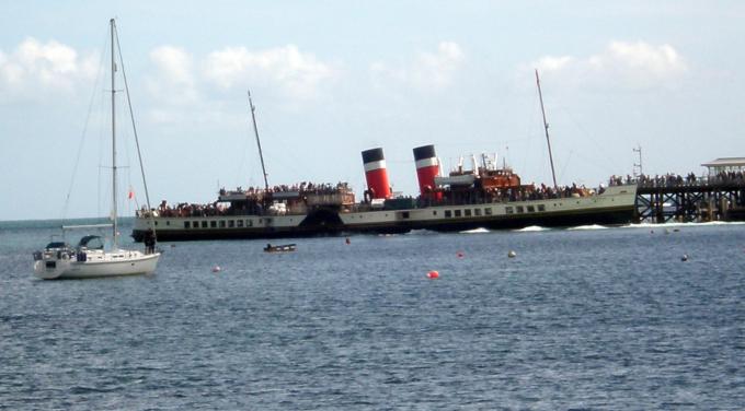 The Waverly Steamer at the pier