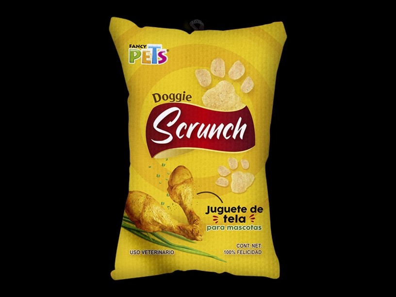FL8276 JUGUETE DE TELA 
DOGGIE SCRUNCH POLLO