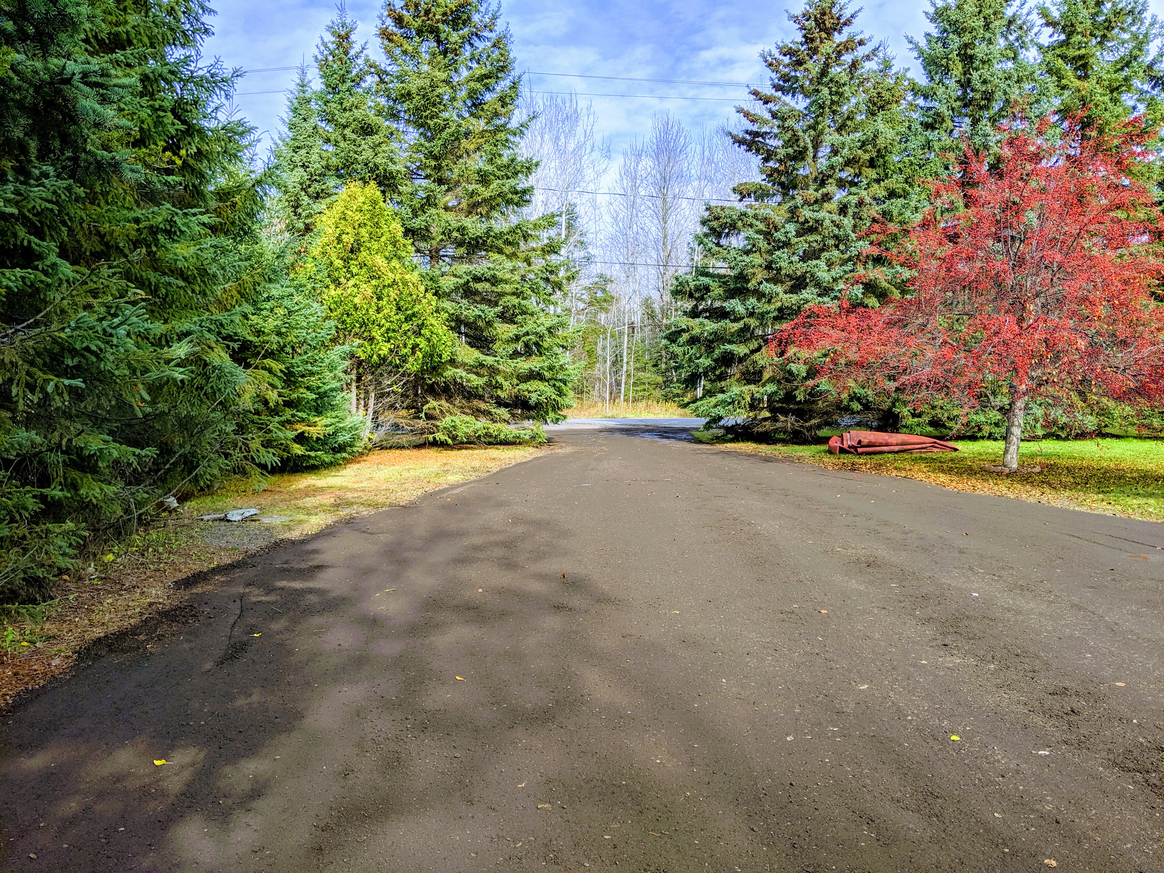 Driveway Resurfaced with RAP (Recycled Asphalt Product)