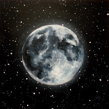 Moon Glow - 6"x6" Oil on Canvas Panel
SOLD
