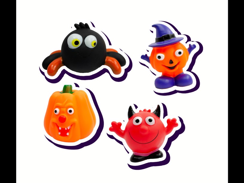 SP-3436 SHARPAW JUGUETE 
CHILLON HALLOWEEN SURTIDO 1
 (4 PZS)