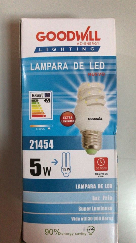 FOCO ESPIRAL DE LED 5W