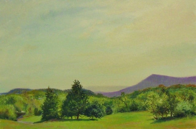 26. Fishers Hill Landscape, 8x12 oil on panel