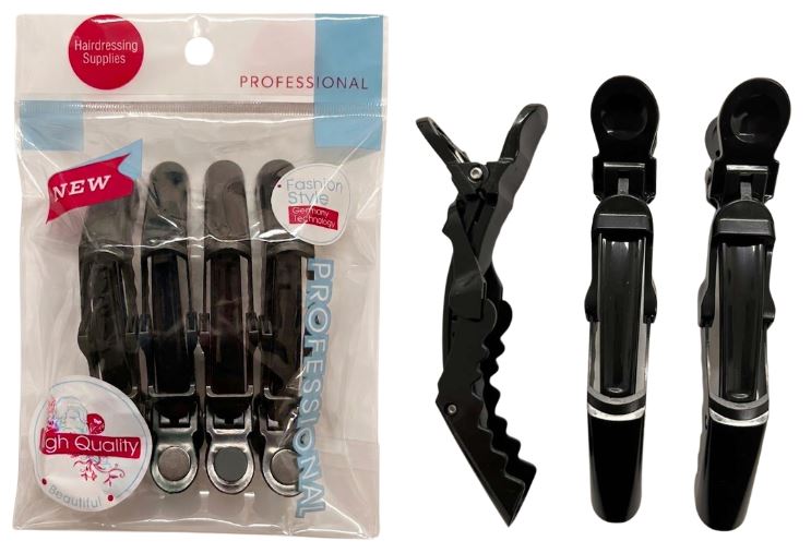CH-36639
4PK ALLIGATOR HAIR CLIP BLACK
UPC: 812462031054
204 CS/PACK
