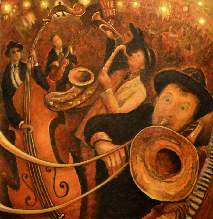 Live Jazz
100X100 cm
oil on canvas