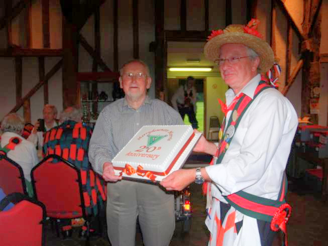 Tony &amp; Den with the cake
