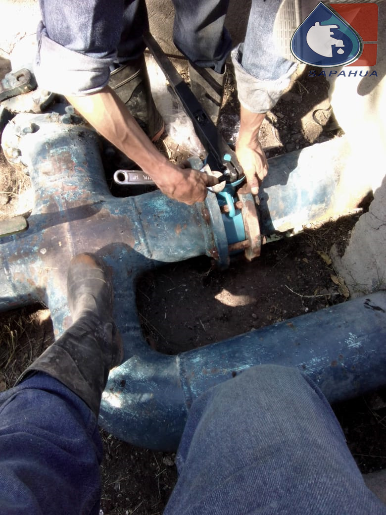 CAMBIO DE VÁLVULA  MARIPOSA DE 8" EN LA PTAR