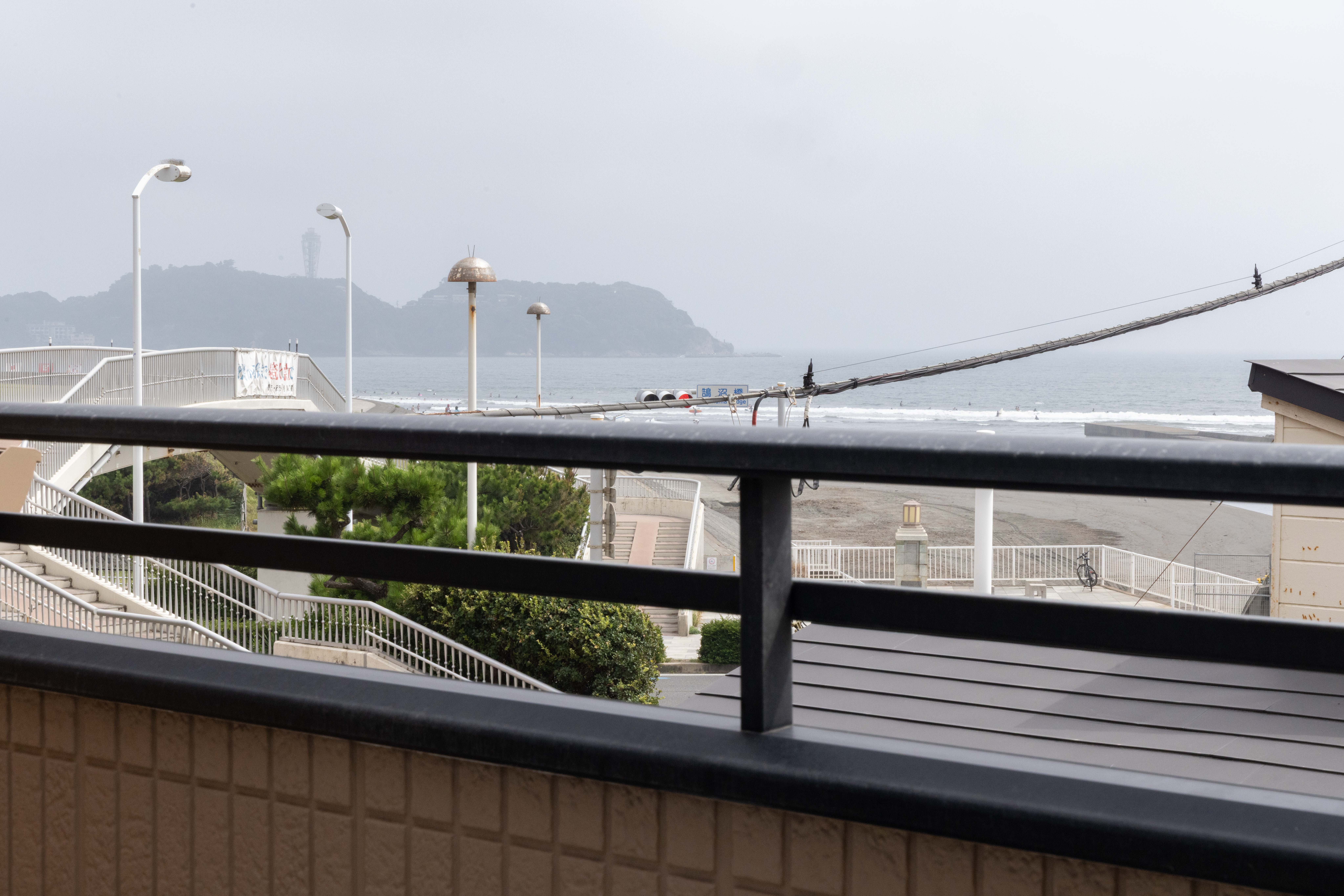 3F balcony view of Enoshima Island and Ocean