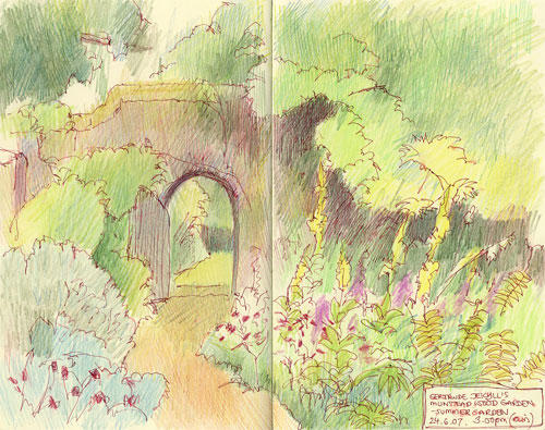 Sketchbook/England: Munstead Wood - Summer Garden
