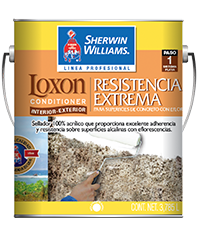 Loxon Conditioner Alta Resistencia a Superficies con Eflorescencia de Sherwin Williams es un sellador 100% acrílico especialmente formulado para adherirse a sustratos alcalinos, para su uso en muros en interiores y exteriores que presenta problemas de adherencia por eflorescencia, como son el concreto, yeso y otros similares. 