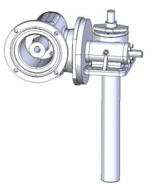 Screw Jack CombiKIT - Silverjack Stainless IP69 Worm input