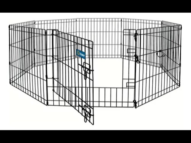 SP-2803 CORRAL METALICO 
SUNNY PLEGABLE 8 PANELES 30"
 (76 CM)