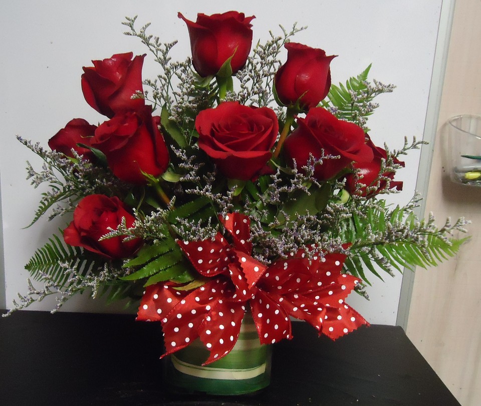 (3) "Dozen" Red Roses
(Short Cube Vase)
$80.00
