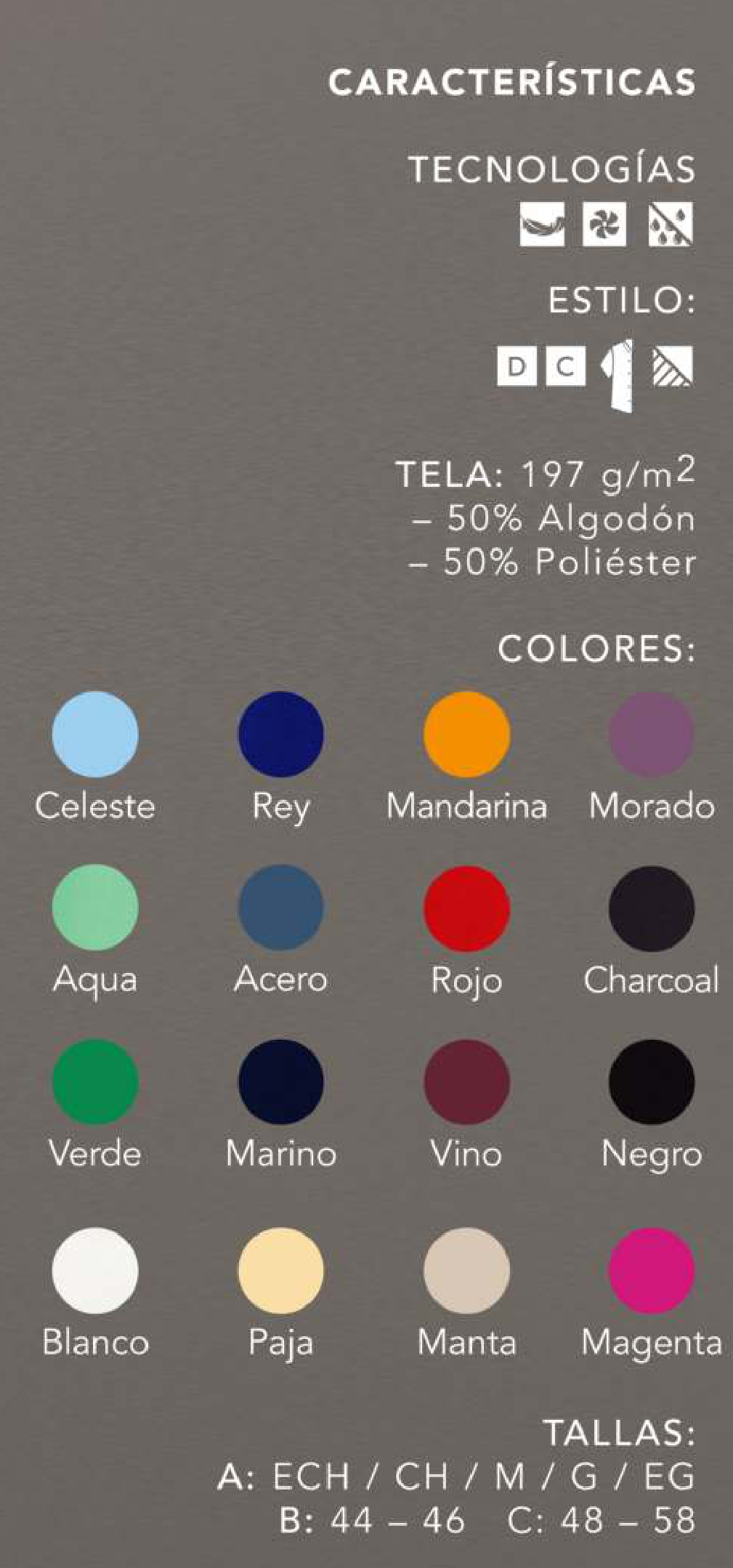 CARACTERISTICAS ESTILO DRY BIBO