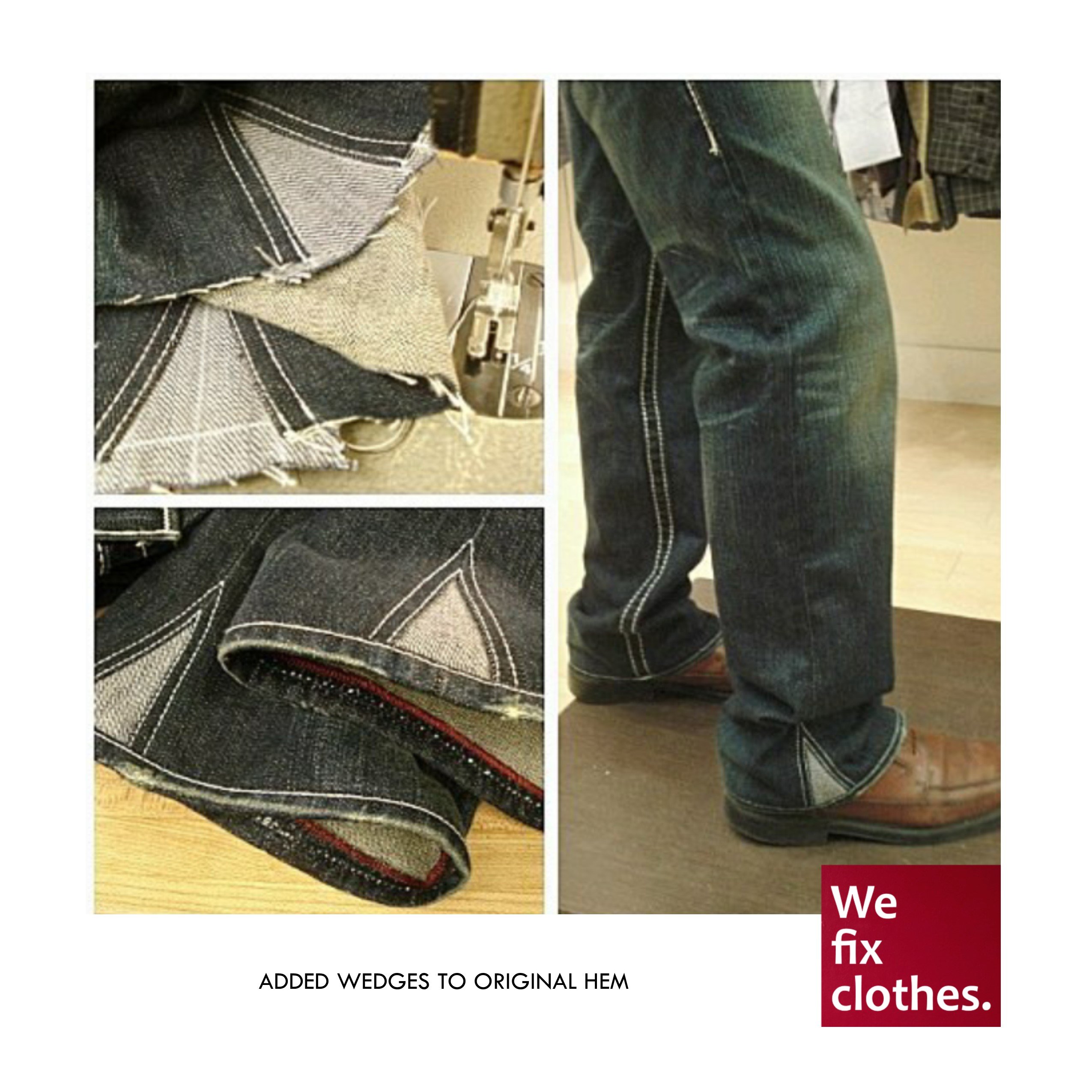We fix clothes. - Services