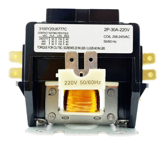 CONTACTOR 2 POLOS 30
AMPS 220 V